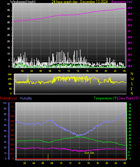 24 Hour Graph for Day 13