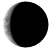 Waning Crescent, 25 days, 6 hours, 34 minutes in cycle