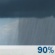 This Afternoon: Rain showers and patchy fog. Cloudy, with a high near 57. Northeast wind around 16 mph, with gusts as high as 37 mph. Chance of precipitation is 90%. New rainfall amounts between a tenth and quarter of an inch possible. This Afternoon: Rain Showers