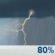 This Afternoon: Showers and thunderstorms. Some of the storms could be severe. Cloudy. High near 81, with temperatures falling to around 71 in the afternoon. Southwest wind around 12 mph, with gusts as high as 25 mph. Chance of precipitation is 80%. New rainfall amounts between a tenth and quarter of an inch possible. This Afternoon: Showers And Thunderstorms
